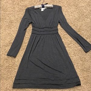 Gray long sleeve dress